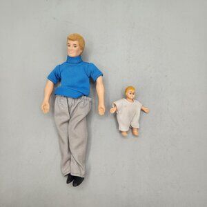 Vintage 1993 Town Square Dolls Father Dad Baby Posable